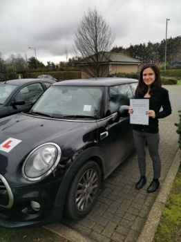 Congtatulations to Dyana who Passed her Automatic Driving Test this afternoon at Colchester.<br />
We didnt go in  #Bumble instead we went incognito in her very own mini.<br />
I am so pleased for this young lady, it has been an absolute pleasure to help achieve this goal and to get ticked off her list ✅<br />
Now she can move on to those flying lessons but first things first enjoy the #Superbowl<br />
Stay safe an