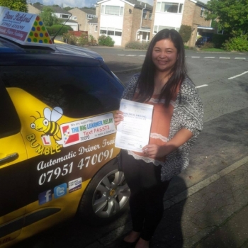Shes walking on sunshine<br />
<br />
Katrina Katrina Katrina<br />
<br />
Congratulations on passing your Automatic Driving Test this afternoon at Norwich MPTC in ‪#‎Bumble‬<br />
<br />
Well done you kept those nerves firmly under control Stay Safe Happy car shopping be sensible and look forward to seeing you again for that Pass Plus Course<br />
<br />
wwwlearntodriveautomaticcom