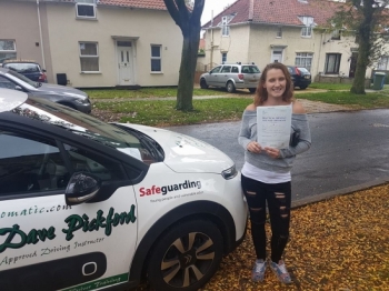 Congratulations to Charli who passed her Automatic Driving Test this morning at #Norwich in #Bumble #TPDC <br />
<br />
It´s been an absolute pleasure as well as being an enjoyable experience to teach this young lady who can officially claim to be my first ever deaf student to pass<br />
<br />
Remeber the feedback given and keep that speed up, well done again, stay safe and hope to see you for that #Passplus #Mu