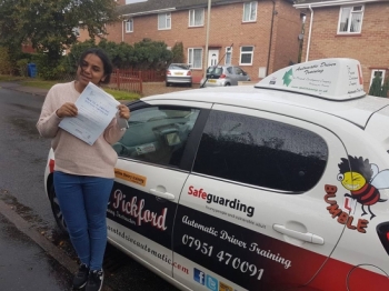 Congratulations to Farhana on Passing her Automatic Driving Test this morning at #Norwich MPTC in #TPDCBumble <br />
<br />
I canacute;t say enough how proud I am of this young lady and the obstacles she has overcome to reach this goal<br />
<br />
We wont say who gets the bragging rights between you and your mum 😉 have a safe trip back to Uni Stay Safe amp; all the best to you and your family<br />
<br />
wwwtpdctraining