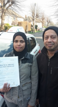 Congratulations to Fatema on passing her Automatic Driving Test this afternoon at ‪#‎Norwich‬ MPTC in ‪#‎Bumble‬ <br />
<br />
Well done this has been an absolute pleasure and I no what a huge achievement this was going to be for this young lady <br />
<br />
I must make sure we thank Carol Barnes for her help with the mock test<br />
<br />
Remember to keep yourself safe out there<br />
<br />
wwwtpdctrainingcouk <br />
<br />
wwwl
