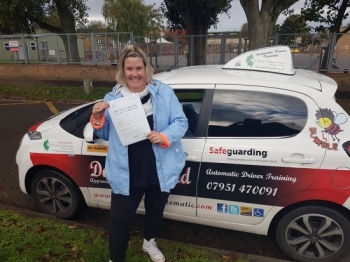 Congratulations to a very happy Jenni Beal on Passing her Automatic Driving Test this morning at #Norwich MPTC in #TPDCBumble <br />
<br />
I no just how much this means to you and how much hard work and effort you have put in to achieving this goal and boy didnacute;t it show<br />
<br />
Be proud of yourself and enjoy car shopping as Iacute;m sure you will remember to keep yourself Safe and look forward to that 