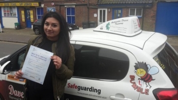 Congratulations to Jessey on passin her Automatic Driving Test this afternoon at Norwich MPTC in #Bumble<br />
<br />
Well done you handled yourself well and as commented on the driving was spot on you should be proud of yourself as you have worked hard and this is fully deserved<br />
<br />
Keep yourself safe out there and look forward to hearing from you in the near future<br />
<br />
wwwtpdctrainingcouk<br />
<br />
wwwlearntodri