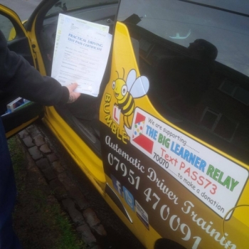 Congratulation to Jodie who passed her Automatic Driving Test at Norwich MPTC this morning in #Bumble<br />
<br />
She may have been a little camera shy but there is one happy girl hiding in this pic<br />
<br />
Well done amp; Stay Safe Another proud moment<br />
<br />
wwwlearntodriveautomaticcom