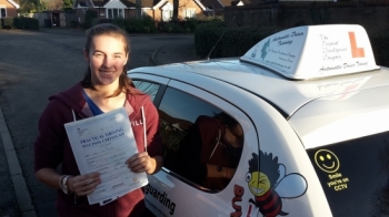 Congratulations to Nat on passing her Automatic Driving Test this afternoon at ‪#‎Norwich‬ MPTC in ‪#‎Bumble‬ ‪#‎TPDC‬ <br />
<br />
Well done on a great drive you have come such a long way from the nervous young lady I first met to the confident driver you have become<br />
<br />
A great few days for you first nationals and now a qualified driver Wish you all the best for the future amp; hope to