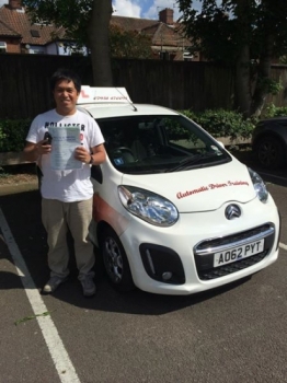 Many congratulations to Roger Dela Rosa on passing his Automatic Driving test at Norwich MPTC Enjoy the freedom and stay safe<br />
<br />

<br />
<br />
wwwlearntodriveautomaticcom