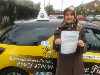 Congratulations to Sohaid on passing her Automatic Driving Test at Norwich MPTC this morning in #Bumble<br />
<br />
Fantastic result great drive and be very proud of yourself you have worked hard for this moment I no how much this means to you and your family remember to Stay Safe and I look forward to seeing you for the Pass Plus course <br />
<br />

<br />
<br />
wwwlearntodriveautomaticcom