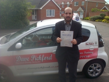 Congratulations to Majed who passed his Automatic Driving Test at Norwich MPTC Well Done Stay Safe