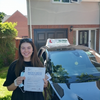 Congratulations to Ella who Pased her Automatic Driving Test this morning at Colchester in #Bumble<br />
Wel done on a great drive I am so pleased for you and can honestly say I am proud of the driver you have become particularly with your decision making.<br />
It hasn´t been easy especially with all the start n stopping due to lock downs so this is long overdue, enjoy the car shopping & independ