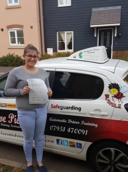 Congratulations to Amy P on Passing her Automatic Driving Test this afternoon at ‪#‎Norwich‬ MPTC in ‪#‎Bumble‬ <br />
<br />
Well done on a fantastic drive despite the nerves see believe in yourself and you will achieve great things <br />
<br />
Itacute;s been an absolute pleasure and Iacute;ll look forward to seeing you for that ‪#‎Passplus‬ <br />
<br />
wwwtpdctrainingcouk <br />
<br />
wwwlearntodriveautomatic