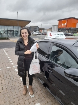 Congratulations to Sinem who Passed her Automatic Driving Test this afternoon at Colchester in #Bumble <br />
A great drive keeping those nerves under control nicely and showing what a good safe driver she is just as we had discussed 😁<br />
In her own words ´I have a stupid smile under this mask and it feels like all the stones have been lifted´ 👍<br />
It has been an absolute pleasure ☺ Sta
