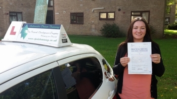 Congratulations to Kate B on passing her Automatic Driving Test this morning at ‪#‎Norwich‬ MPTC in ‪#‎Bumble‬ <br />
<br />
Well done on a great drive itacute;s been an absolute pleasure amp; to think it all started from a lunchtime stop off for a cream cake lol<br />
<br />
Enjoy the freedom in that lovely swift of yours and hopefully il see you for that Pass Plus Course Stay Safe<br />
<br />
wwwtpdctraining