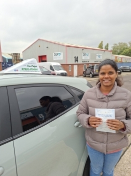 Congratulations to Marien who Passed her Automatic Driving Test this morning at Colchester in #bumble 
I am so pleased for this young lady who has worked so hard to reach this goal, thos hasnt come easy for her but again shows put in the effort and reap the rewards.
The nerves were there bit kept under control nicely, well done again, stay safe a...