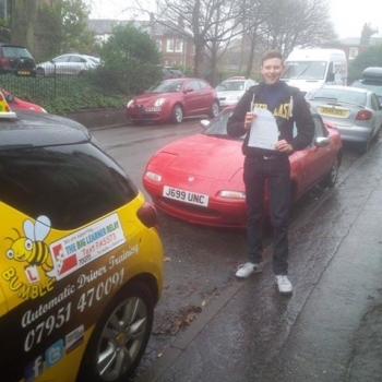 Congratulations to Will who passed his Automatic Driving Test this morning at Norwich MPTC in ‪#‎Bumble‬<br />
<br />
Well done matey itacute;s been an absolute pleasure bare in mind the feedback given as Iacute;m sure you will and remember to Stay Safe out there<br />
<br />
We even managed to get your car in the pic lol enjoy<br />
<br />
wwwlearntodriveautomaticcom